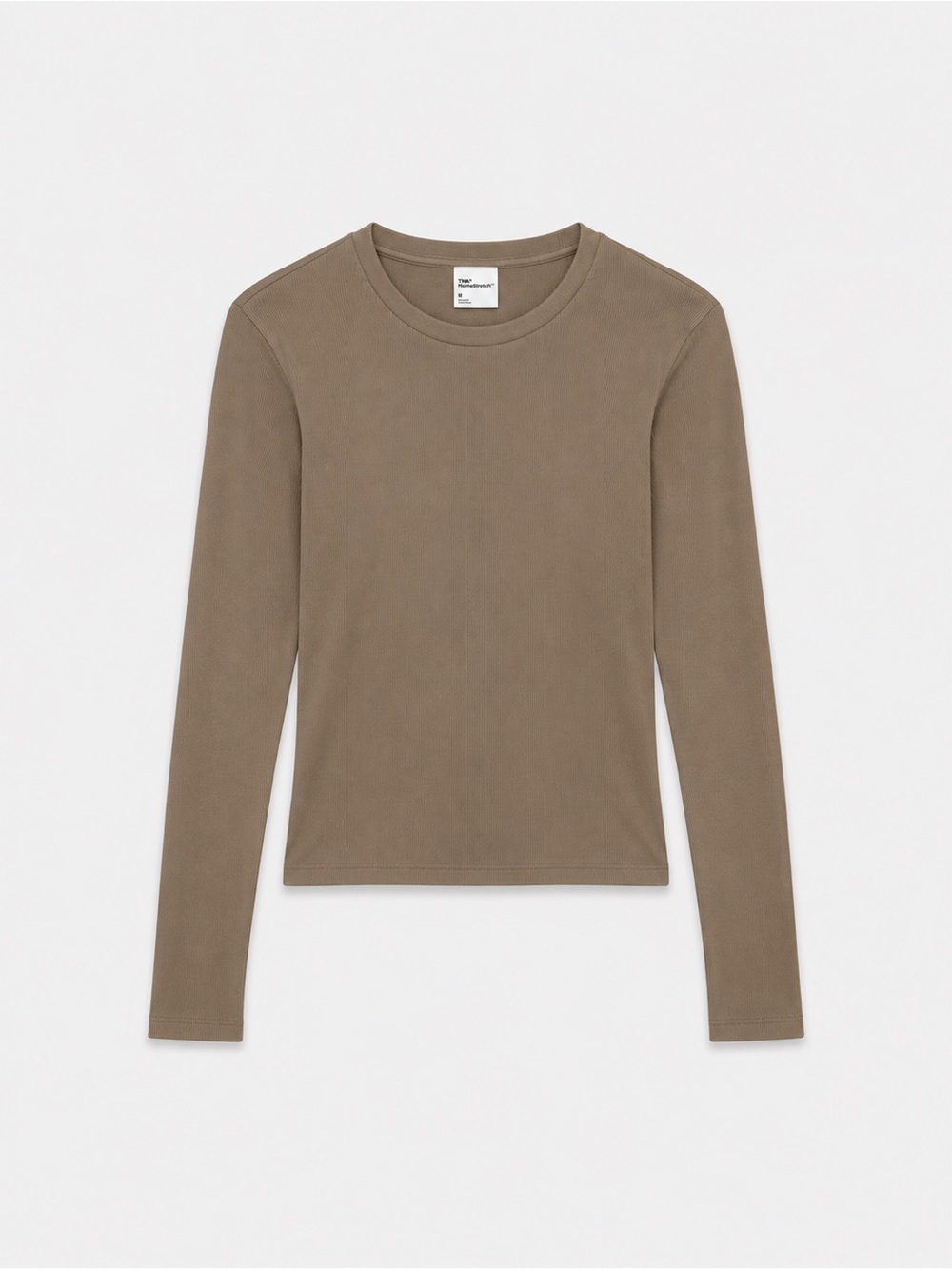 Aritzia HomeStretch™ Rib Solo Longsleeve - Nomad Taupe, Size M